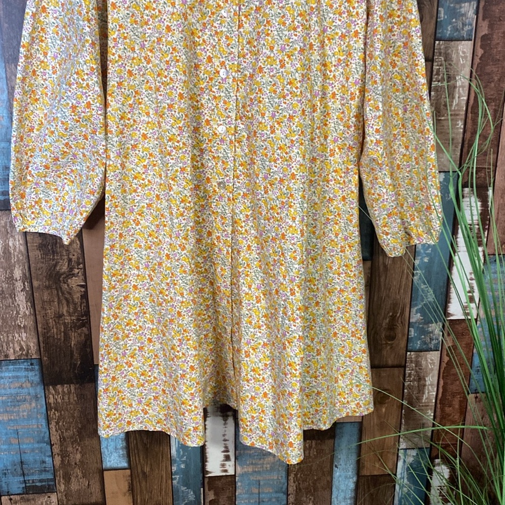 Lindsay Brooke x Roole Medium cotton button down Floral Dress - Picture 3 of 16